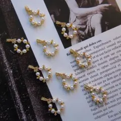 高品質パールリースチャームペンダント1個215円