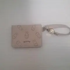 ミッフィー パスケース 淡いピンク