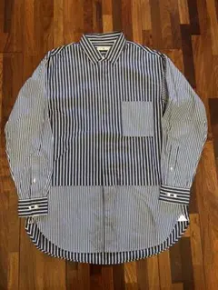 美品 UNIQLO+J ブロードストライプ 長袖シャツ Sサイズ