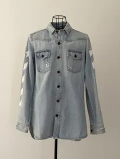 Off-White 20SS ブリーチ加工 アロー デニムジャケット XXL - メルカリ