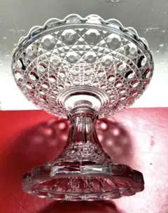 Baccarat　オールドバカラ/※美品　ディアマン 大型フルーツコンポート 輝くオールドバカラ ディアマンカレのコンポート#1 【19世紀後半