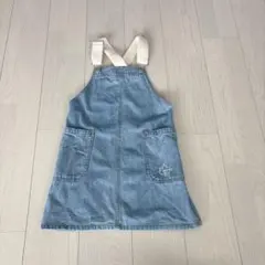 ロゴス　ジャンバースカート　ワンピース　デニム　キャンプ　アウトドア　120