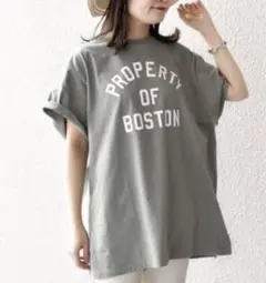 【即購入OK】SHPSカレッジビッグTEEロゴTシャツ グリーン