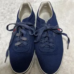 POLO Ralph Lauren ネイビー　スニーカー　ロゴ刺繍のサムネイル