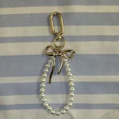 パールビーズ リボンストラップ　最終値下げ❗️