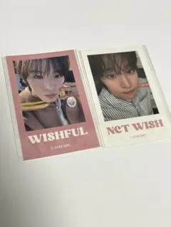 NCT WISH リク オンラインくじ　チェキ風ステッカー2種