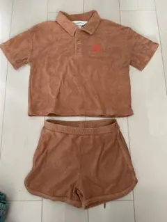 H&M ADORABLES タオル生地セットアップ 116 リゾート　夏