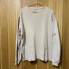 santafe グレーベージュ 長袖トレーナー