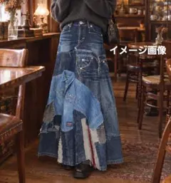 デニムアンドダンガリー パッチワークデニムスカート☆14 - メルカリ
