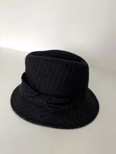DKNY ピンストライプ ウールハット ネイビーのサムネイル