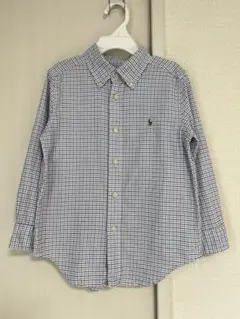 ラルフローレン　定番 チェック柄長袖シャツ 4歳用