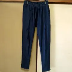 アーバンリサーチドアーズダークブルー スリムフィット デニムイージーパンツ1