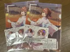五等分の花嫁　二乃　きゃらっとくじ　クリアファイル　缶バッジ