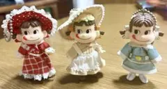 ペコちゃん　フュギュアストラップ　3体セット