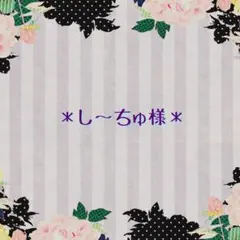 ✤し〜ちゅ様専用✤