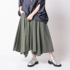 OSMOSIS オズモーシス ハンカチーフヘムフレアースカートのサムネイル