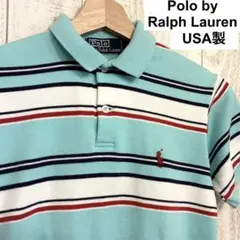 USA製 Polo by Ralph Lauren ボーダー ポロシャツ