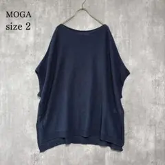 ⁠MOGA モガ TSUMUGI ニット トップス 和紙 2 ネイビー⁠のサムネイル