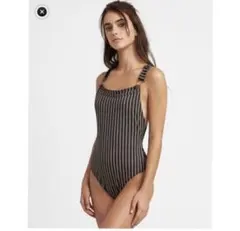 RVCA ストライプ ワンピース水着