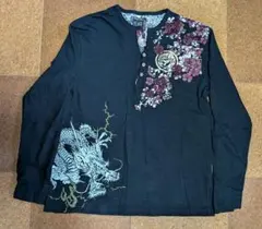 『桜花爛漫 和柄ロングTシャツ』