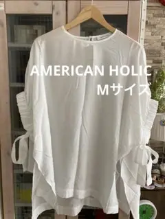 AMERICAN HOLIC アメリカンホリック　サイドリボンチュニック　M