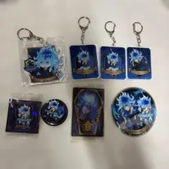 ツイステ イグニハイド アクリルキーホルダー ラバーチャーム 4点