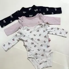 H&M GAP長袖ロンパース 3点セット