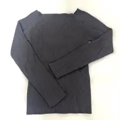 GRL グレイル　スクエアネックリブニットL[rut072]