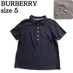 ア*イ様 美品★BURBERRY ロンドン 半袖ポロシャツ ロゴ刺繡 金ボタン