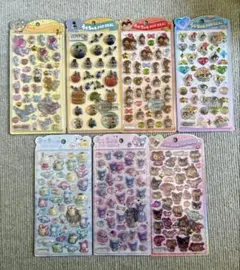 うるちゅるポップシール　７点セット