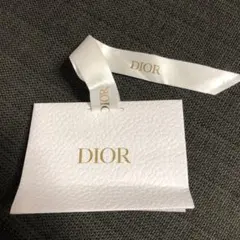 ディオール　ショッパー　小さめショッパー　紙袋　白　リボン付きDIOR