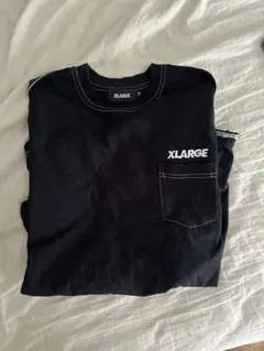 XLARGE 長袖カットソー ポケット付き ブラック Mサイズのサムネイル