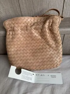 値下げ！BOTTEGA VENETA バッグ　オレンジベージュイントレチャート