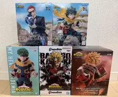 僕のヒーローアカデミア フィギュア デク　爆豪　４個セット 送料込】ヒロアカ フィギュア4体 緑谷出久 デク Noir ノワール 爆豪