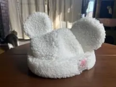 東京ディズニーリゾート 40周年デザインミッキー耳帽子 白