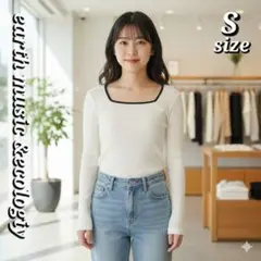 earth music & ecology 長袖 Tシャツ Sサイズ ホワイト