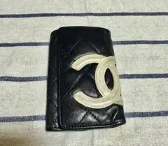 CHANEL ココマークキーケース ブラック キルティング