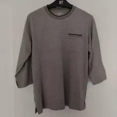 RUGLOG グレーの七分袖コットンTシャツ LLサイズ
