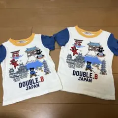 DOUBLE.B Tシャツ 日本デザイン　2 枚セット