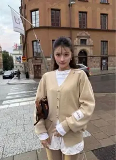 【正規品】大人気完売品！BIBIY. DINER CARDIGAN BEIGEのサムネイル