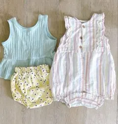 BREEZE ベビー服2点セット 70 80 女の子 美品 夏