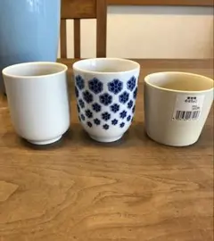 【未使用品2点】無印良品　IKEA 湯呑み3点　北欧 そばちょこ　食器　日本茶