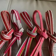 ゆ1885⭐️帯締め❤️まとめ売り❤️5点セット❤️新品あり❤️着物⭐️和装小物⭐️キラキラ