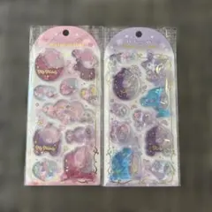 新品 ウォーターインシール マイメロディ クロミ ぷっくりシール 2枚