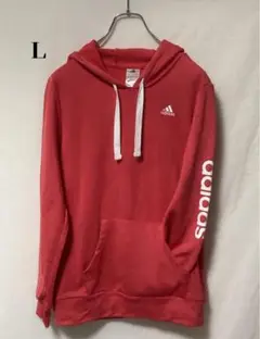 adidas climalite メンズ　レッド　パーカー　Ｌサイズ