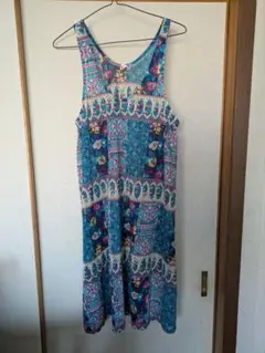 チチカカ　キャミソールワンピース　花柄　薄手　FREE 総柄