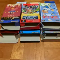 【スーパーファミコン空箱】　箱6個　説明書3冊