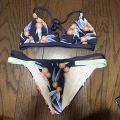 Patagonia セパレート水着 ビキニ ネイビー 花柄のサムネイル