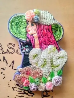 ハンドメイド ブローチ