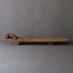 古い木製ベッド　アフリカ コートジボワール セヌフォ族 プリミティブ ベンチ 03646 古い木製ベッド / アフリカ コートジボワール セヌフォ族